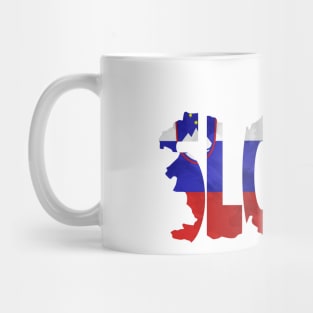 Slovenia Typo Map Mug